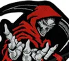 Mode 5 Grim Reaper Red Death Rider Gilet Broderie Patches Rock Moto MC Club Patch Fer Sur Cuir Tout Shippin257p