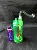 Two-color Hookah Acrylic , Water pipes glass bongs hooakahs two functions for oil rigs glass bongs