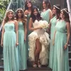 Long Different Style Chiffon Bridesmaid Dresses Custom Sexy Cheap Floor Legnth Bohemian Bridesmaid Gowns Beach Wedding Guest Dresses