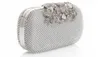 2017熱い販売両サイドダイヤモンドの花クリスタルイブニングバッグクラッチバッグの高級スタイリングデイクラッチレディーウェディング財布