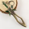 Partihandel 12st / Lot Dota 2 Butterfly Sword Weapon Nyckelkedja Metalllegering Keychain Cosplay Smycken AccessSory Size 12cm