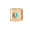 50pcs 9 inch pink blue square petal disposable plate for theme party9721115