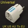 Yüksek kaliteli beyaz evrensel 2 pin uk us au - euro fransa Almanya seyahat adaptörü AC elektrik fişi dönüşüm Avrupa286a