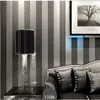 Moderna nero da parati a righe viola e argento glitter Wall Paper rullo per l'muro Soggiorno Camera TV Divano Backgrod carta da parati