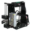 Freeshipping Fácil Montar Anet A6A8 Impressora 3D Tamanho Grande Alta Precisão Reprap Prusa i3 DIY 3D Máquina de Impressão + Hotbed + Filamento + Cartão SD + LC