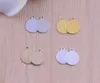 Wholesale Copper Blank Stamping Tags Charms Round 4 colors copper round charm pendant for handmade jewelry DIY parts