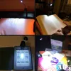 Clip a LED sulla lettura Light Regolable Neck Book Lampada a due teste con 4 LED premium