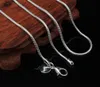 2mm 925 sterling zilver gladde slang kettingen kettingen voor vrouwen mode kreeft sluit sieraden dames ketting maat 16-24 inch goedkope groothandel