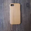 Custodia per cellulare in bambù naturale di lusso in vero legno naturale per Iphone 6 7 6s plus Custodie per intaglio in legno al 100% Cover posteriore rigida per cellulare