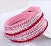 2017 Nieuwe Lederen Armband Strass Crystal Armband Wrap Multilayer Armbanden voor Dames Pulseras Mulher Jewelry G24