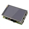 Freeshipping Schermo LCD TFT SPI da 3,5 pollici con Touch Panel 480 * 320 + Custodia trasparente + Dissipatori di calore + Cacciavite per scheda RPi1 / RPi2 / raspberry pi3