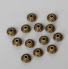 500 stks / partij Antieke legering metalen zilveren brons spacer kralen gouden kegel patroon 6mm voor sieraden maken