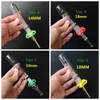 Fumer Mini Nectar Collector Pipes En Verre avec 10mm 14mm 18mm Titane Quartz Pointe Huile Rig Concentré Dab Paille pour Bong En Verre