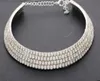 10pcslot Crystal Rhinestone Bride Choker Wedding Necklace For Woman Fashion Jewelry Gift Craft Chokers W00859416764