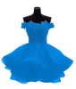 2017 Nouveau sexy Off the épaule Organza Short Homecoming Robes Sweetheart Graduation Dress Prom Prom Robe formelle WD10121588673