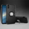 Shockproof Fall Rüstungs-Kasten für iPhone 10 x 8 i8 7 und Anmerkung 8 Hybrid Dual Layer mit Ring-Ständern Magnetic auf Auto-Halter mit OPP Paket