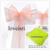 20 colors Upick--50pcs /lot Organza chair sash\Chair bow for spandex chair cover\wedding chair cover