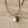 Högkvalitativt halsband Liten färsk ekollon kort stycke Wild keramiska smycken WFN492 (med kedja) Blanda order 20 stycken mycket