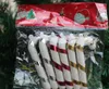 Xmas Candy Cane Ornament Albero di Natale Ciondolo Drop Ornamenti Decorazioni Mini Stripe Cane stick Craft Blank Decor oro argento rosso