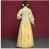 新しい民族の服特別なファッション中国の花嫁のウェディングガウンドレスゴールデンチャイナム蘇州刺繍女性ゴールデンキモノ