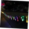 Światło świąteczne 20led LED String Lights Solar Power Bubble Rain Ball String Led Tube Light Xmas Wedding Party Wakacje Decor Oświetlenie Myy