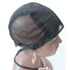 Коричневые еврейские сетки для волос среднего размера, черный цвет, шапочка для парика, изготовление кружевных париков, плетение париков с регулируемым ремешком на спине5750157