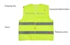 Visibilità ad alta visibilità Gresso di costruzione di sicurezza per la sicurezza Avvertimento Riflettente Traffico gilet di lavoro Verde Riflettente Abbigliamento di sicurezza LJJC1792 50PCS