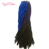 Kolekcja Janet 24 Strands Fauxlocs Warkocz Spirochet Hair Hair Extensation 18 -cal Dread Faux Locs Warkocze Syntetyczne warkocze Włosy 3290730