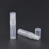 2ml / 2g Clear Refillable Spray Pusta butelka Małe okrągłe Plastikowe Mini Atomizer Podróże Kosmetyczne Makijaż Pojemnik do Próbki Perfumy