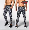 Free Shipping Men Compression Pants Tights Casual Bodybuilding Mans Trousers Brand Camouflage Army Green Skinny Leggings