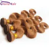 Charmig kroppsvåg brasiliansk vävbuntar 30 Medium Auburn Virgin Human Hair Extensions Blond BreSilienne Wavy Weaving Deals13428676484