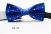 Fashion Bowtie 67 color Adjust the buckle Men's stripe bowknot Neck tie Occupational tie for Father's Day tie Christmas 2824