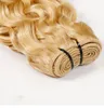 3 wiązki blondynki 613 peruwiański Remy Włosy Woda Fala 7a Nieprzetworzona Peruwiańska Prosta Dziewiczy Włosy Miód Blondynki Przedłużanie Włosów
