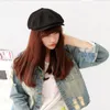 Brand-Cabbie Newsboy Woman Man Cap Black Ivy Hat Golf Drive Winter Flat Plain Beret Hats WF403