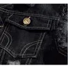 Großhandel - 2016 Plus Size Herren Weste Jean Jacke Weste Ärmellos Vintage Punk Freizeitjacke Neu 4XL 5XL 6XL