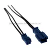 Good quality blue Car Speaker plug,Auto stereo plug,Car lamp connector with 10cm cable for BMW X1 X5 car ect.