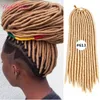 120gram faux locs crochet flätor 14,18inch syntetiskt hår flätande rakt mjuka dreadlocks syntheitc hårförlängning kanekalon dreadlocks