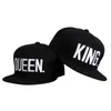 Whole-Men Kobiety para czapki baseballowej król królowa haft haft haft haft hapback akrylowe prezenty mody hip-hop caps262q