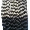 Ombre grey hair weave T1B/Gray kinky curly 300g grey hair weave bundles 3pcs tissage kinky curly brazilian curly virgin hair