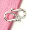 10pcs/lot 925 Sterling Silver Clasp Hooks For DIY Craft Fashion Jewelry Gift 6X10.5mm W103