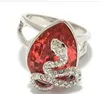 Siler Snake Inclay Red Diamondl Lady039s Ring Taille 7 8 XYSPPFH245A6071243