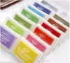 DHL Gratis frakt 500PCS Multi Color 15 Färger DIY WORK Oljedamot Stämpel Set Big Craft Ink Pad Inkpad Craft Paper