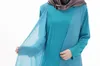 Muslimsk mantel för kvinnor långärmad maxi klänning plus storlek etniska kläder abaya söndag kläder varm försäljning chiffong långa vestidos