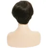 유명 인사 머리 자연 검은 색 믹스 스트레이트 짧은 픽시 가발 저렴한 단단한 단단한 단단한 인간 검은 머리 가발 흑인 여성 51582248918661