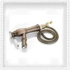 Керамический клапан в старинном сосуде, выдвижной/опускающий одно отверстие с натертым маслом бронзовым смесителем для раковины в ванной комнате HS321