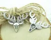 Hot Items!!!100pcs/lot Alloy deer head Charms Pendant Fit Jewelry DIY 33*24mm