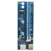 Freeshipping 10pcs 0.6M PCI Express PCI-E 1x~16Xライザーカードエクステンダ+ USB 3.0ケーブル/ SATA 15ピンから6ピンの電源ケーブルのBTC LTC Miner