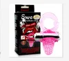Słodki pierścień wibracyjny Clit Penis Stymulacja wibrator z silikonowym językiem przyjemności dla kobiet mężczyzn Sex zabawki dla dorosłych