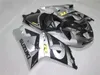 ABS plastic fairing kit for Suzuki GSXR1000 00 01 02 silver black fairings set GSXR1000 2000 2001 2002 OT15