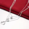 Hurtownie - detaliczna najniższa cena Christmas Gift 925 Silver Moda Biżuteria Darmowa Wysyłka Necklacey N038